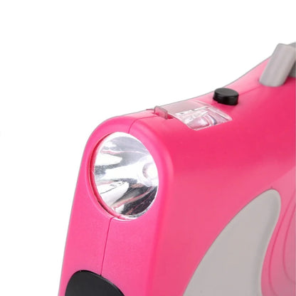 5M Dog Leash for Small Dogs Cat with Lights for Small Medium Large Dogs Cats Automatic Retractable Durable Pet Supplies